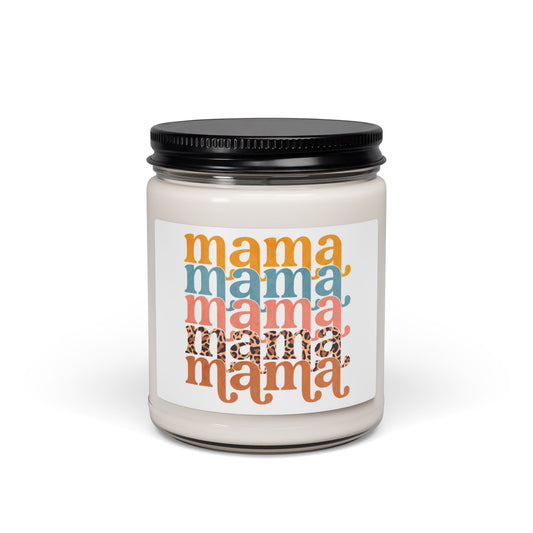 Mama Soy Candle — 9oz Scented Candle (Retro Color Stack)