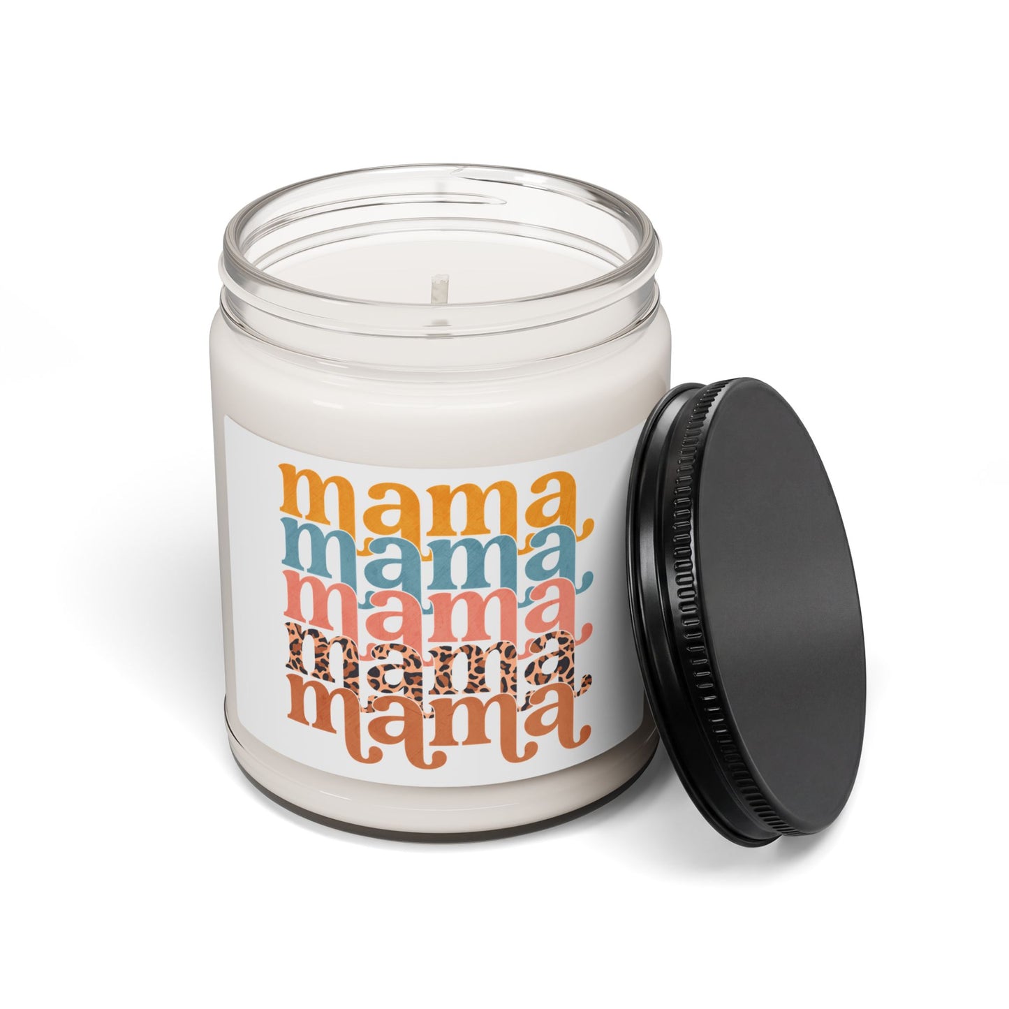 Mama Soy Candle — 9oz Scented Candle (Retro Color Stack)