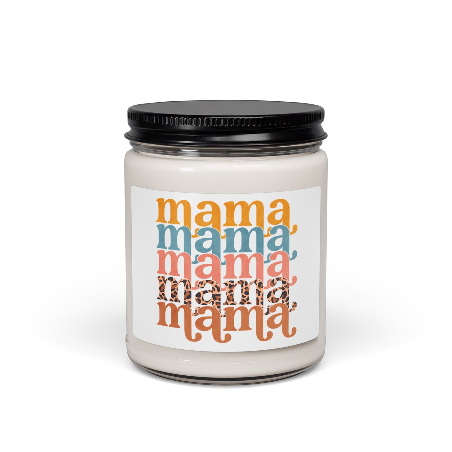 Mama Soy Candle — 9oz Scented Candle (Retro Color Stack)